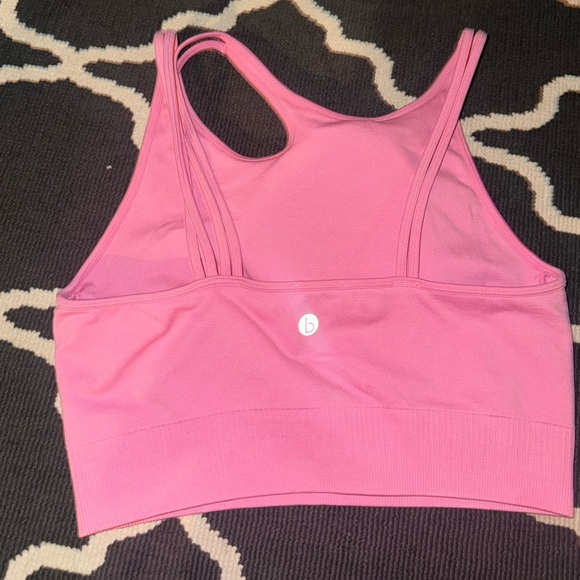 Pink Racerback Sports Bra - Picture 2 of 3